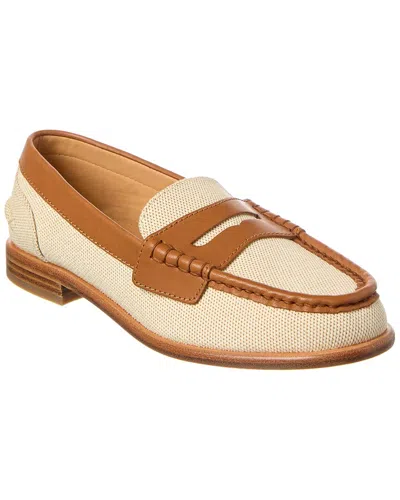 RAG & BONE CARTER CANVAS & LEATHER LOAFER