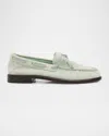 Rag & Bone Carter Suede Boat Loafers In Mintsuede
