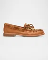 Rag & Bone Carter Woven Leather Boat Loafers In Light Natural Woven