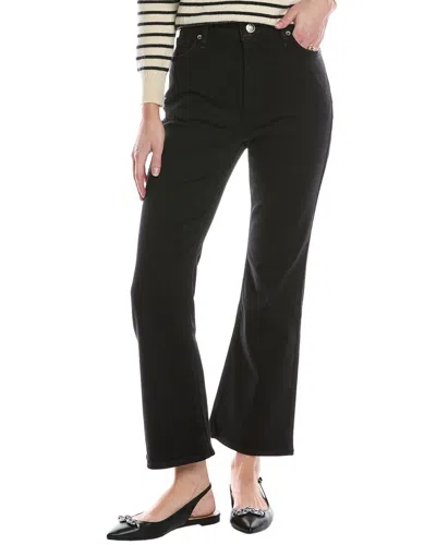 Rag & Bone Casey Della High-rise Ankle Flare Jean In Black