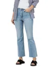 Rag & Bone Casey Womens Destroyed Denim Flared Jeans In Multi