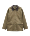 Rag & Bone Khaki Cassidy Cotton Jacket In Green
