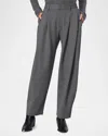Rag & Bone Cecily Ponte Pants In Charcoal