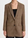 Rag & Bone Charles Plaid Wool-blend Blazer In Brown