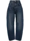 Rag & Bone High-rise Cropped Cotton Jeans In Blue