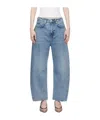 Rag & Bone Charlie Ankle Barrel-leg Jeans In Blue