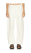 Rag & Bone Charlie Barrel Wide Leg In Ecru