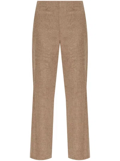 Rag & Bone Checked Trousers In Brown