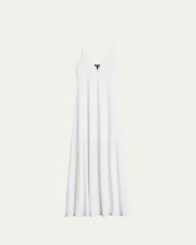 Rag & Bone Christy Strappy A-line Maxi Dress In White