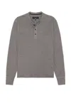 Rag & Bone Cotton-jersey Henley T-shirt In Dark Grey