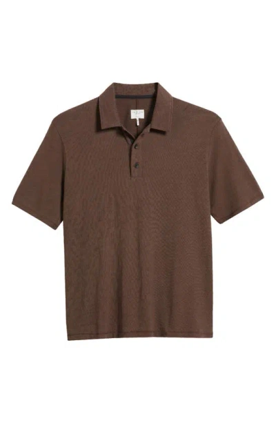 Rag & Bone Classic Flame Polo In Washed Brown