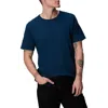 Rag & Bone Classic Flame Slub Cotton T-shirt In Navy