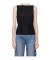 Rag & Bone Collar Pleated Vest In Black