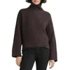 Rag & Bone Connie Ribbed Turtleneck Sweater In Brown
