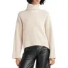 Rag & Bone Connie Wool Turtleneck Sweater In White