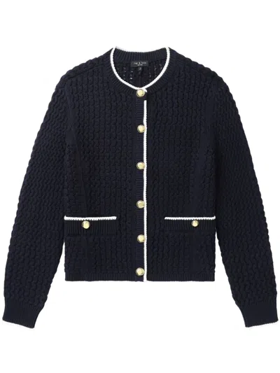 RAG & BONE CONTRASTING-TRIM CARDIGAN