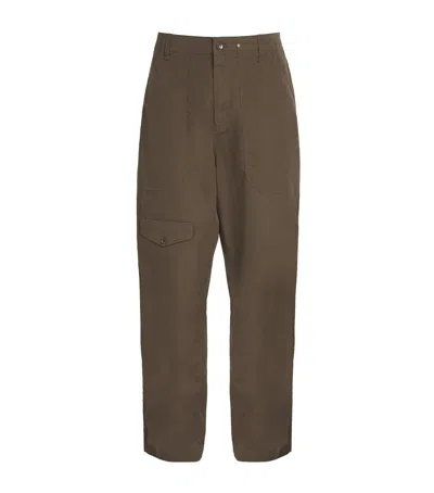 Rag & Bone Cotton-blend Cargo Trousers In Green