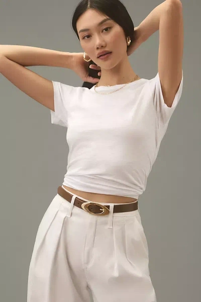 Rag & Bone Cotton-slub Tee In White