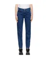 Rag & Bone Cotton Tapered Jeans In Blue