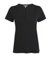 Rag & Bone Cotton The Vee Slub T-shirt In Black