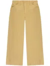 Rag & Bone Cotton-twill Cropped Trousers In Neutrals