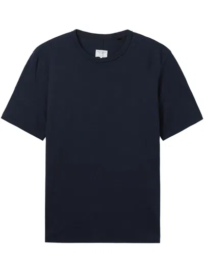 Rag & Bone Crew-neck Cotton T-shirt In Blue