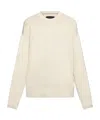 Rag & Bone Crew-neck Organic Cotton Jumper In White