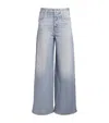 Rag & Bone Ultra Featherweight Logan High-rise Wide-leg Drawstring Jeans In Blue
