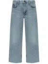 Rag & Bone Logan Womens High Rise Cropped Ankle Jeans In Blue