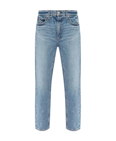 Rag & Bone Crystal-embellished Straigh-leg Jeans In Evjewel