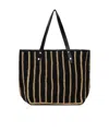Rag & Bone Daily Leather-trimmed Straw Tote Bag