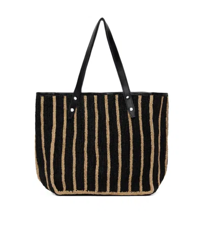 Rag & Bone Daily Leather-trimmed Straw Tote Bag