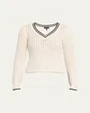 Rag & Bone Daria V-neck Sweater In Marsh