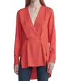 Rag & Bone Debbie Top In Red In Red