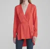 Rag & Bone Debbie Top In Red In Red