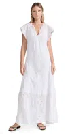 Rag & Bone Delancy Embroidered Dress White In White