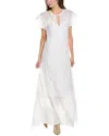 Rag & Bone Delancy Embroidered Dress White In White