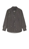 Rag & Bone Denim Matthew Shirt In Panited Charcoal
