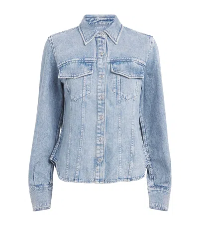 Rag & Bone Denim Mila Shirt In Blue