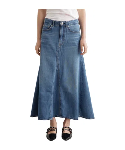 Rag & Bone Denim Skirt In Blue