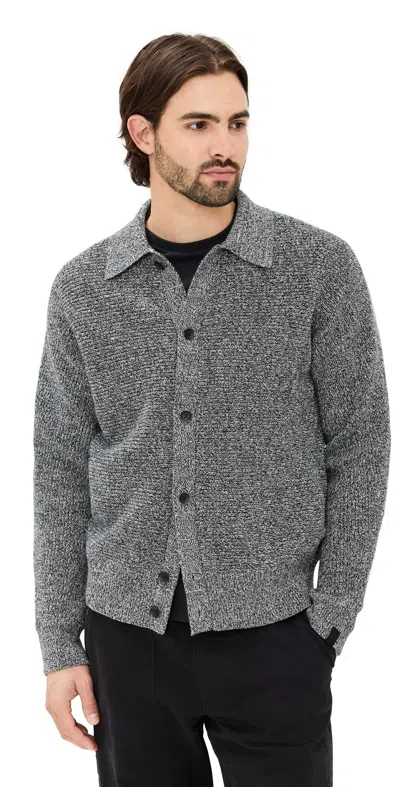 Rag & Bone Dexter Marled Cotton-blend Cardigan In Gray