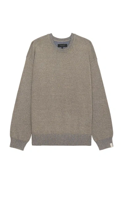 Rag & Bone Sweater Mit Rundhalsausschnitt Dexter Marl In Grey