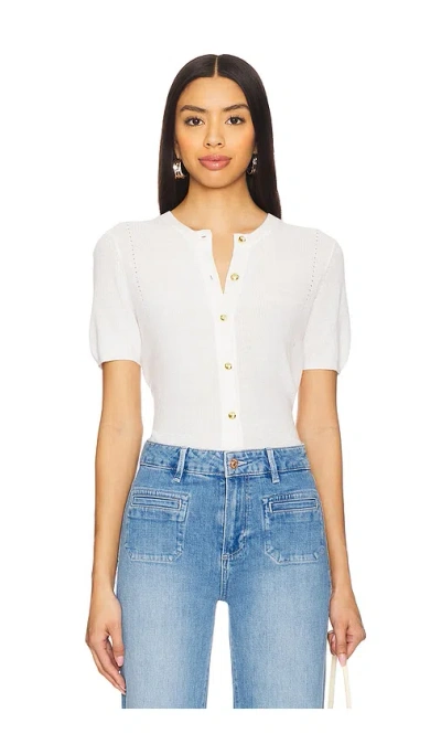 Rag & Bone Dina Cotton Cash Cardigan In Ivory