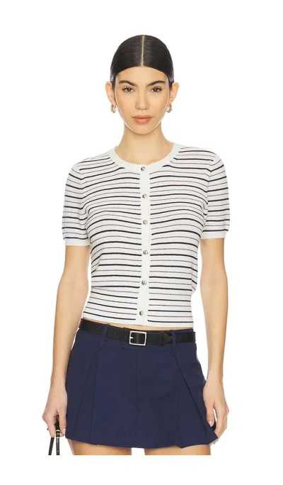 RAG & BONE DINA STRIPE CARDIGAN TOP