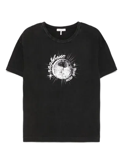 Rag & Bone Disco Boyfriend T-shirt In Black/white