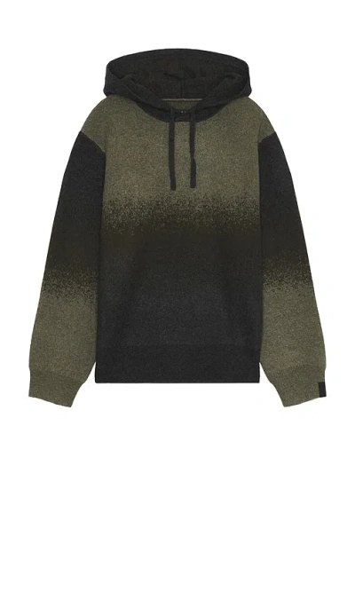 Rag & Bone Downing Cashmere Blend Hoodie In 混绿色