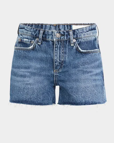 RAG & BONE DRE LOW-RISE DENIM SHORTS