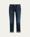 Rag & Bone Dre Low-rise Slim Boyfriend Jeans In Sienna