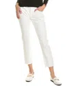 Rag & Bone Dre Low-rise White Slim Boyfriend Jean In White