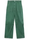 Rag & Bone Elasticated Ankles Tapered Trousers In Green